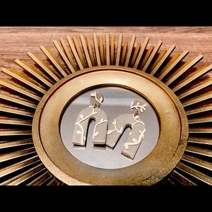 Arch clay  drop earrings